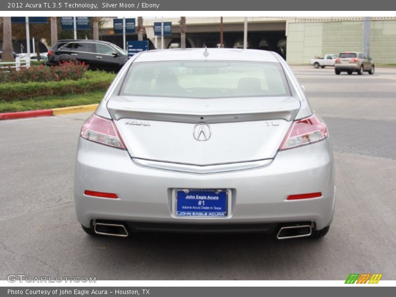 Silver Moon / Ebony 2012 Acura TL 3.5 Technology