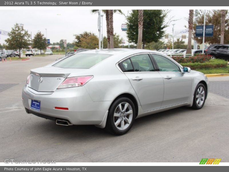 Silver Moon / Ebony 2012 Acura TL 3.5 Technology