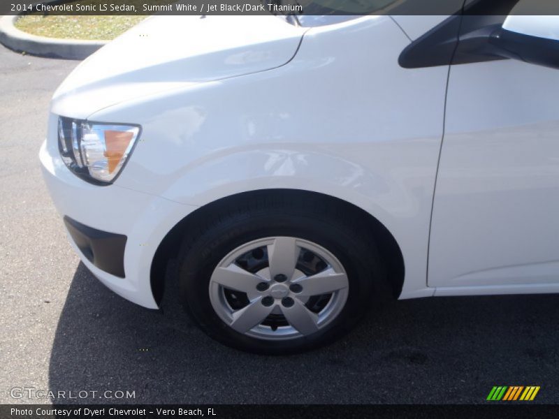 Summit White / Jet Black/Dark Titanium 2014 Chevrolet Sonic LS Sedan