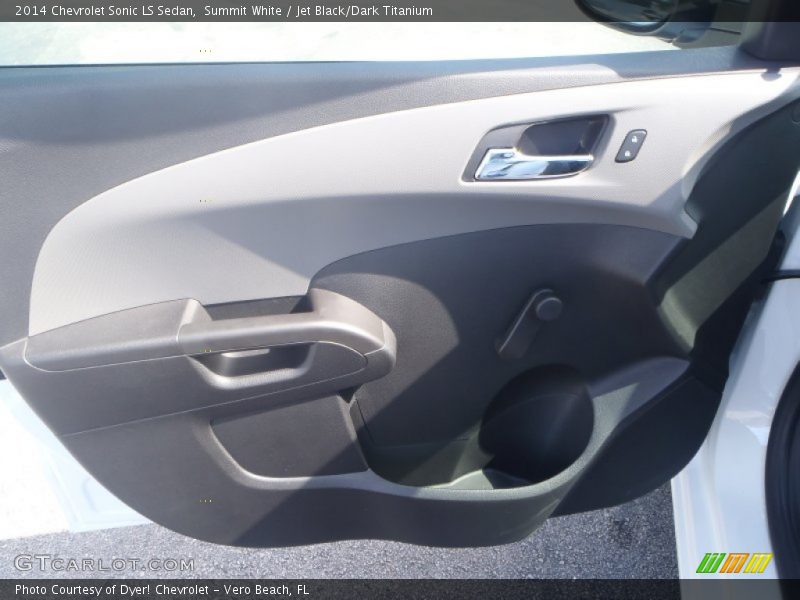Summit White / Jet Black/Dark Titanium 2014 Chevrolet Sonic LS Sedan