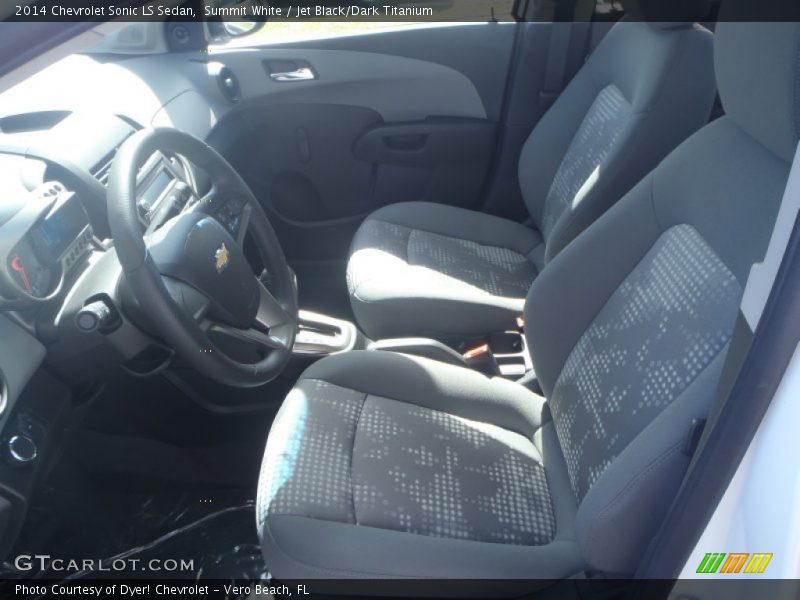 Summit White / Jet Black/Dark Titanium 2014 Chevrolet Sonic LS Sedan