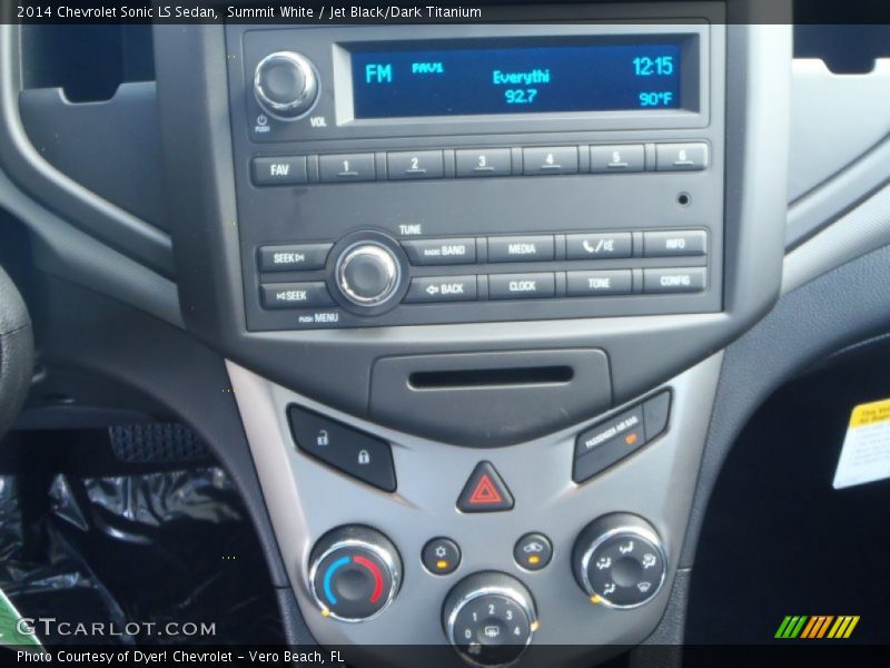 Summit White / Jet Black/Dark Titanium 2014 Chevrolet Sonic LS Sedan