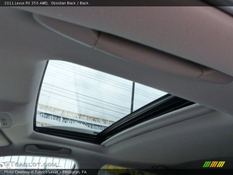 Obsidian Black / Black 2011 Lexus RX 350 AWD