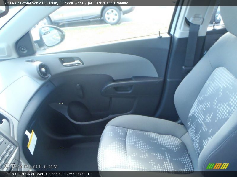 Summit White / Jet Black/Dark Titanium 2014 Chevrolet Sonic LS Sedan