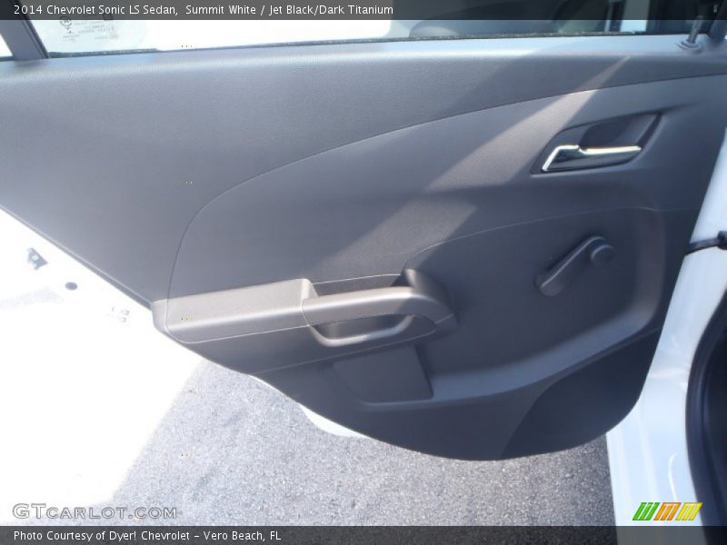 Summit White / Jet Black/Dark Titanium 2014 Chevrolet Sonic LS Sedan
