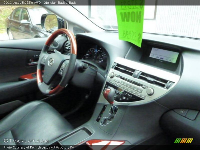 Obsidian Black / Black 2011 Lexus RX 350 AWD