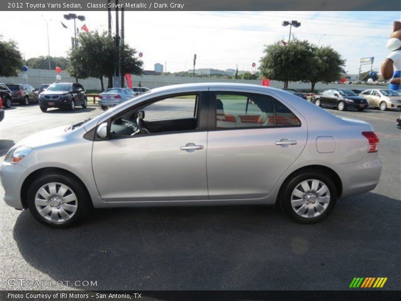 Classic Silver Metallic / Dark Gray 2012 Toyota Yaris Sedan