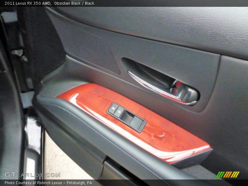 Obsidian Black / Black 2011 Lexus RX 350 AWD