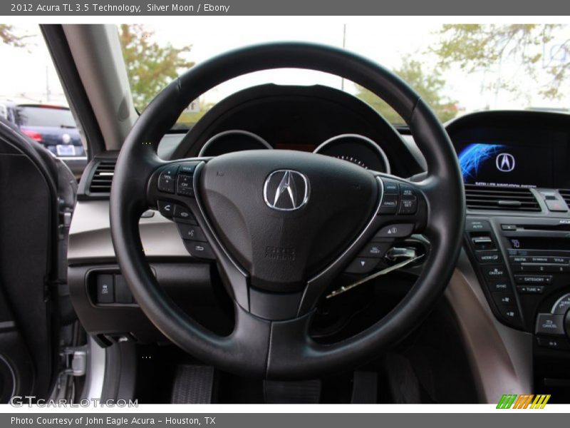 Silver Moon / Ebony 2012 Acura TL 3.5 Technology