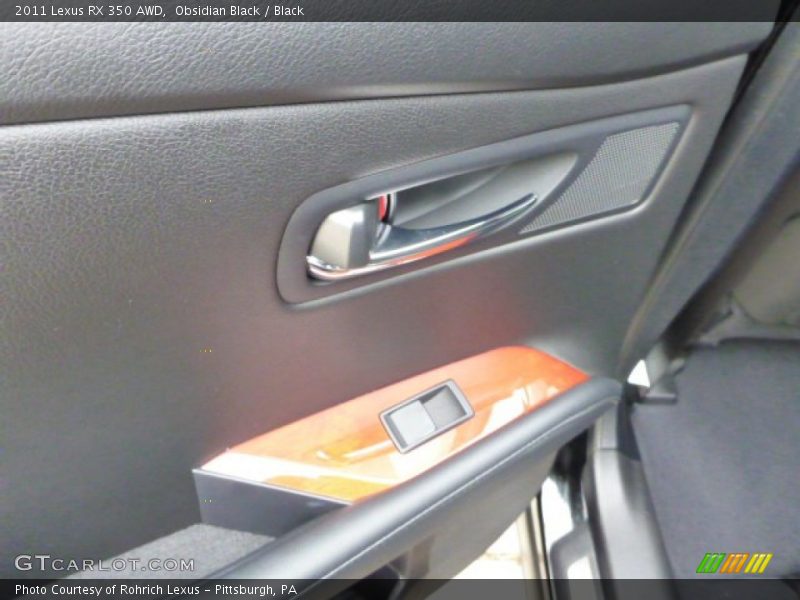 Obsidian Black / Black 2011 Lexus RX 350 AWD