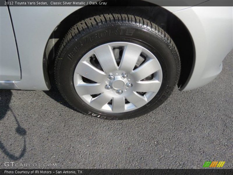 Classic Silver Metallic / Dark Gray 2012 Toyota Yaris Sedan