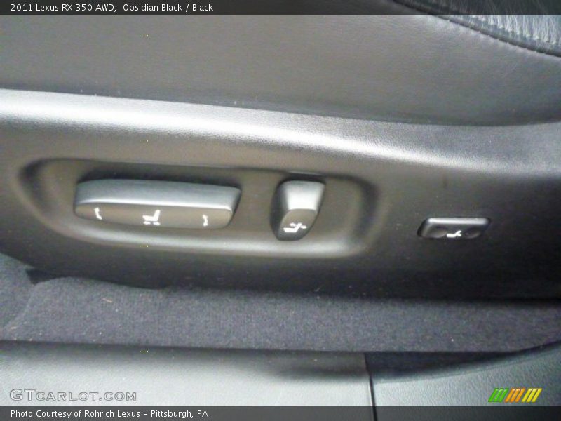 Obsidian Black / Black 2011 Lexus RX 350 AWD