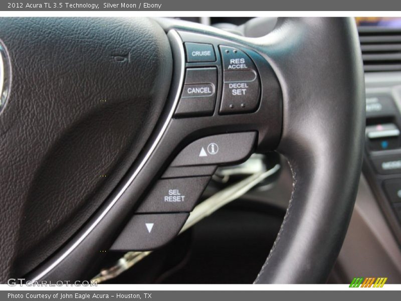 Silver Moon / Ebony 2012 Acura TL 3.5 Technology