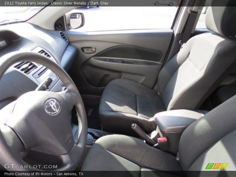Classic Silver Metallic / Dark Gray 2012 Toyota Yaris Sedan