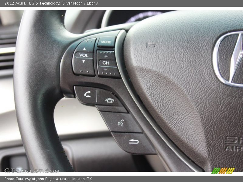 Silver Moon / Ebony 2012 Acura TL 3.5 Technology