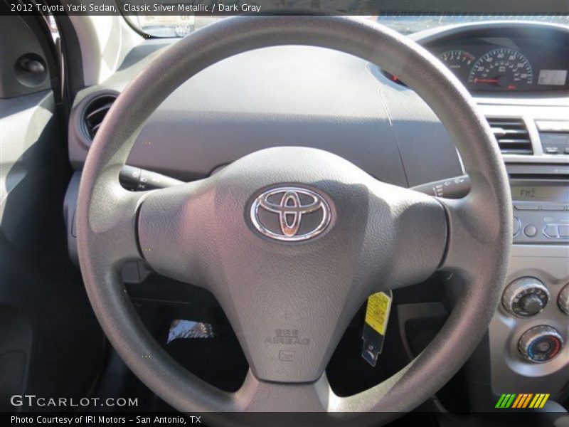 Classic Silver Metallic / Dark Gray 2012 Toyota Yaris Sedan