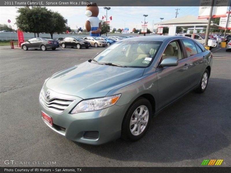 Spruce Green Mica / Bisque 2011 Toyota Camry LE