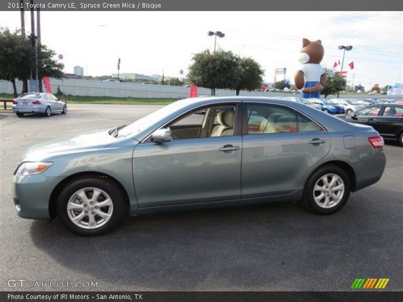 Spruce Green Mica / Bisque 2011 Toyota Camry LE