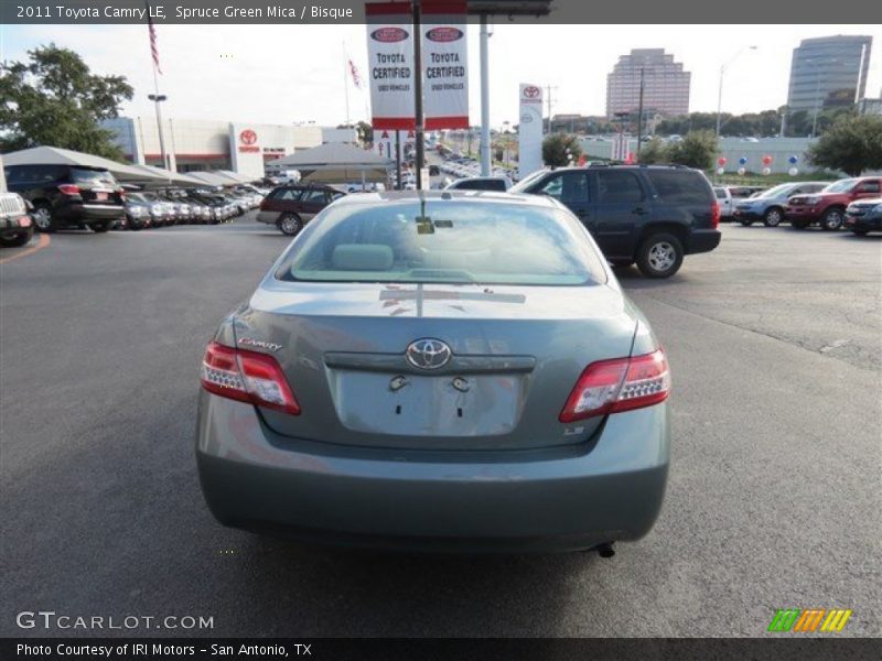Spruce Green Mica / Bisque 2011 Toyota Camry LE