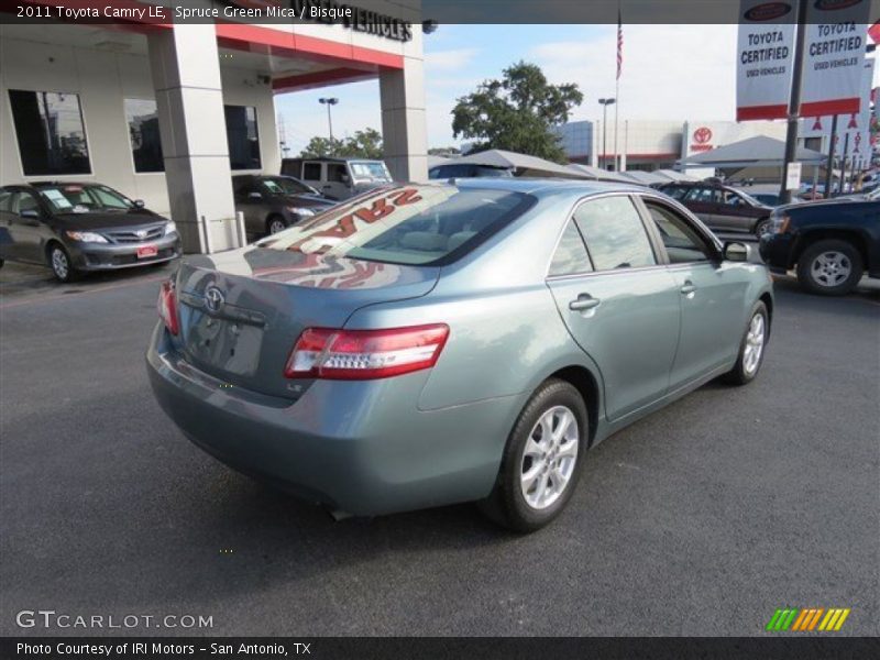 Spruce Green Mica / Bisque 2011 Toyota Camry LE