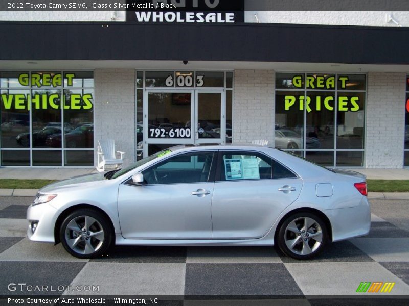 Classic Silver Metallic / Black 2012 Toyota Camry SE V6