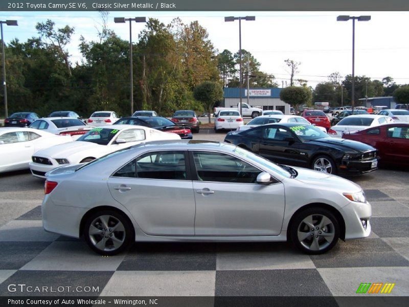 Classic Silver Metallic / Black 2012 Toyota Camry SE V6