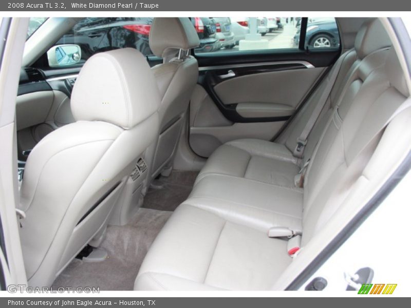 White Diamond Pearl / Taupe 2008 Acura TL 3.2