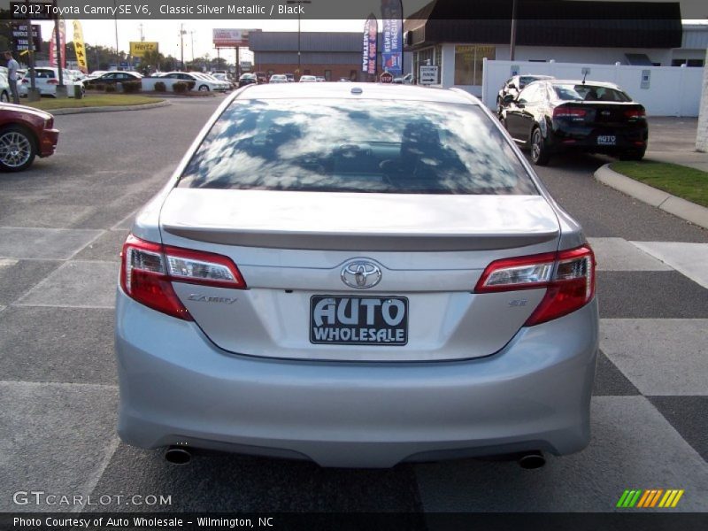 Classic Silver Metallic / Black 2012 Toyota Camry SE V6