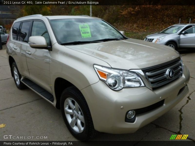 Satin Cashmere Pearl / Ecru/Auburn Bubinga 2011 Lexus GX 460