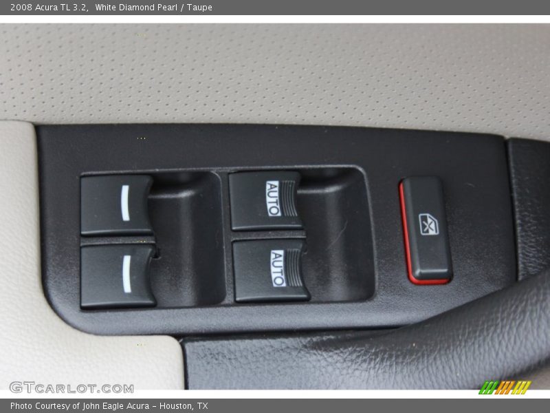 White Diamond Pearl / Taupe 2008 Acura TL 3.2