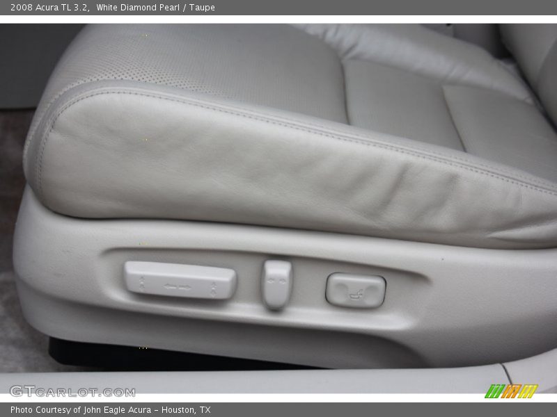 White Diamond Pearl / Taupe 2008 Acura TL 3.2