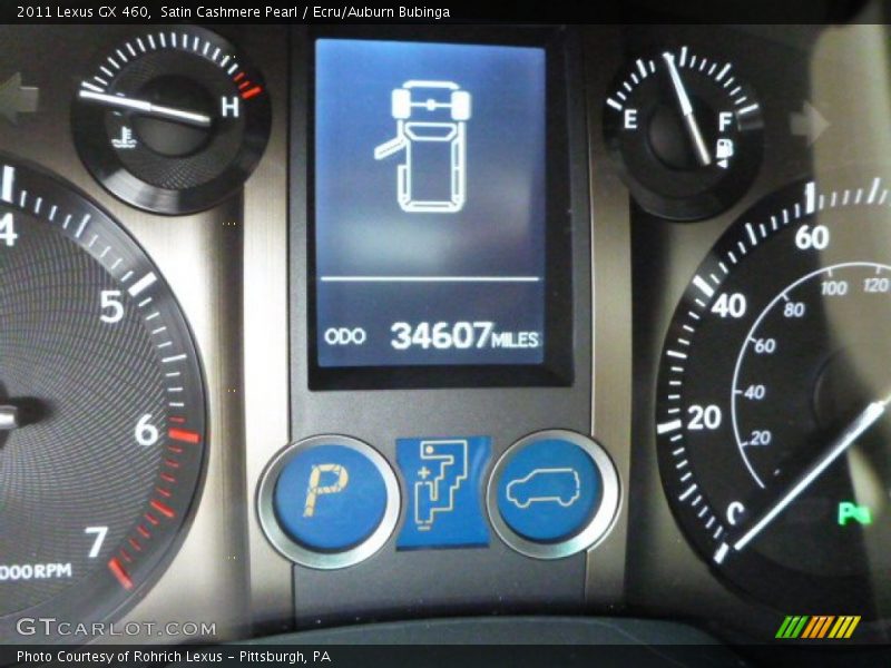 Satin Cashmere Pearl / Ecru/Auburn Bubinga 2011 Lexus GX 460