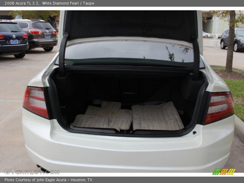 White Diamond Pearl / Taupe 2008 Acura TL 3.2
