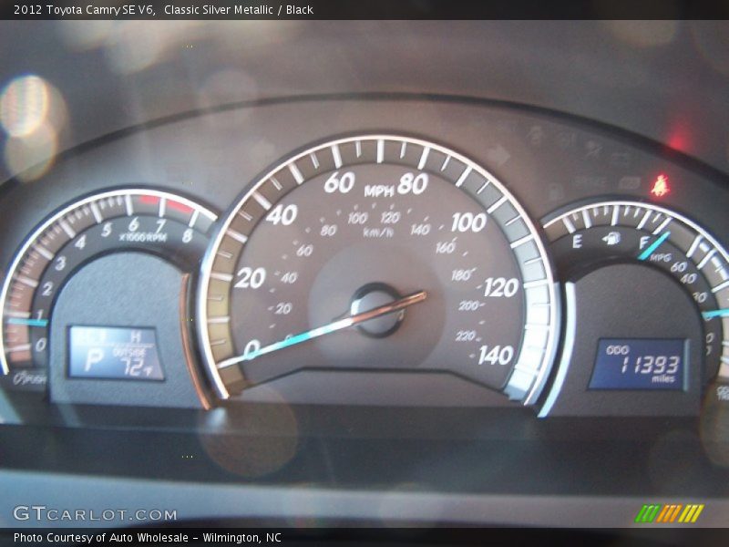 Classic Silver Metallic / Black 2012 Toyota Camry SE V6