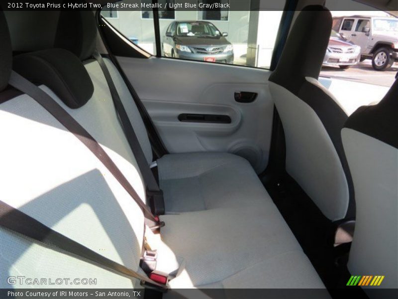 Blue Streak Metallic / Light Blue Gray/Black 2012 Toyota Prius c Hybrid Two