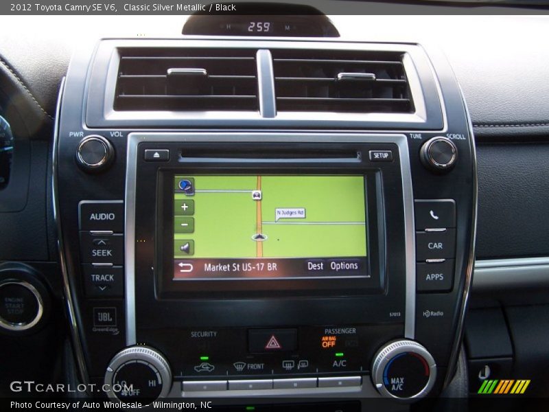 Classic Silver Metallic / Black 2012 Toyota Camry SE V6