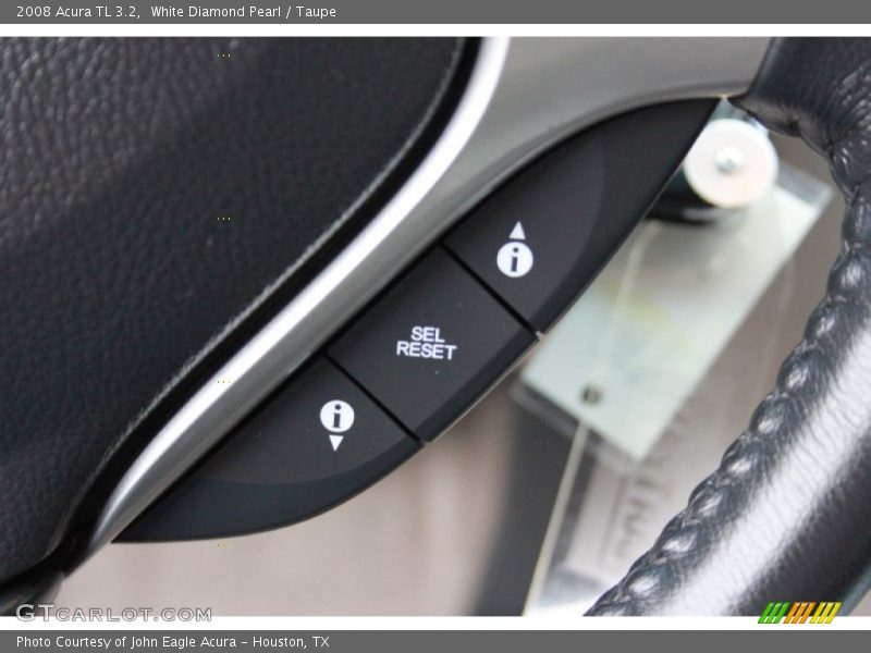 White Diamond Pearl / Taupe 2008 Acura TL 3.2