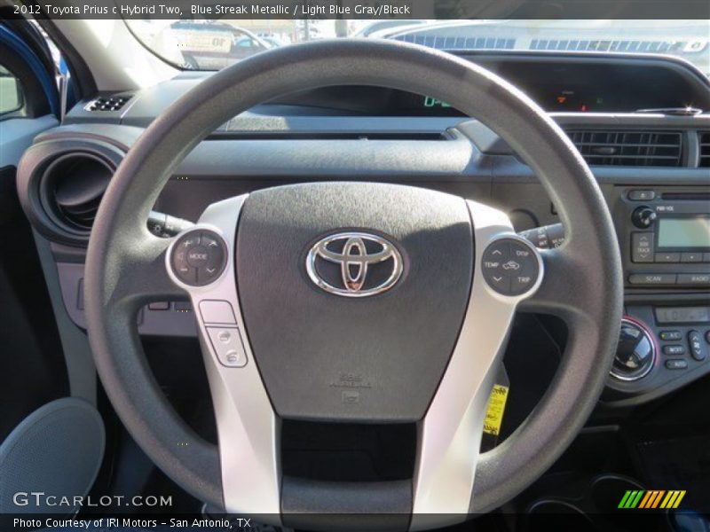Blue Streak Metallic / Light Blue Gray/Black 2012 Toyota Prius c Hybrid Two