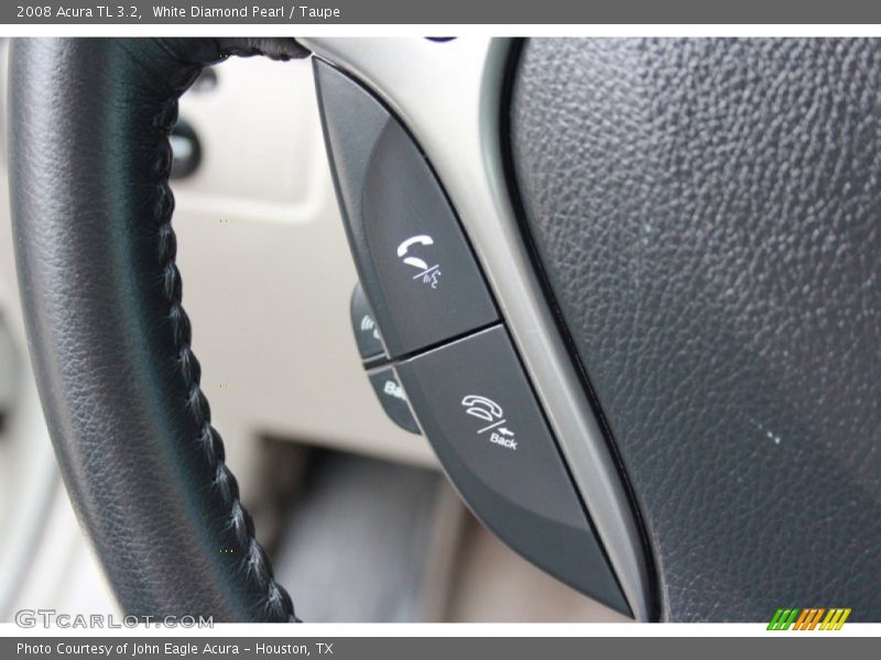 White Diamond Pearl / Taupe 2008 Acura TL 3.2