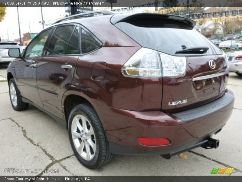 Brandywine Mica / Parchment 2009 Lexus RX 350 AWD