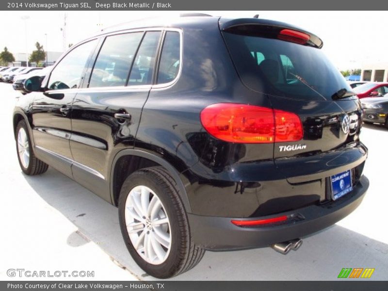Deep Black Metallic / Black 2014 Volkswagen Tiguan SEL