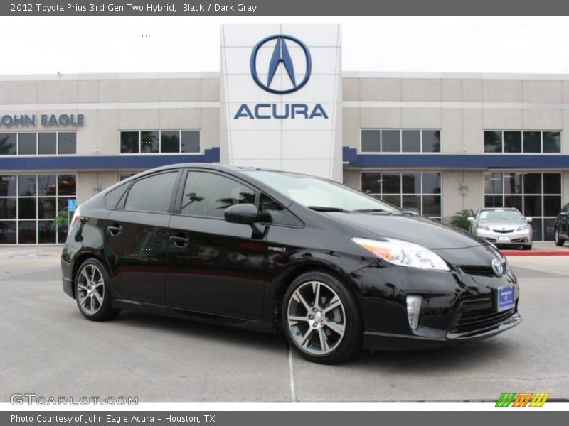 Black / Dark Gray 2012 Toyota Prius 3rd Gen Two Hybrid