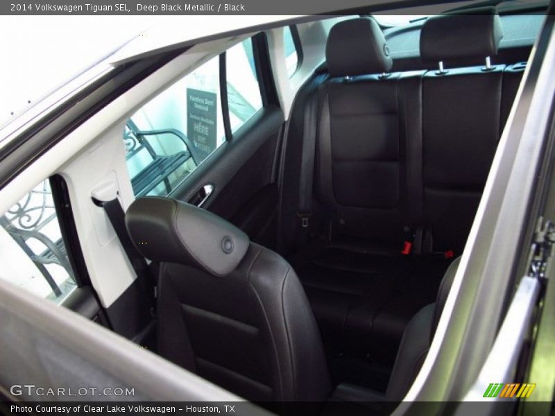 Deep Black Metallic / Black 2014 Volkswagen Tiguan SEL