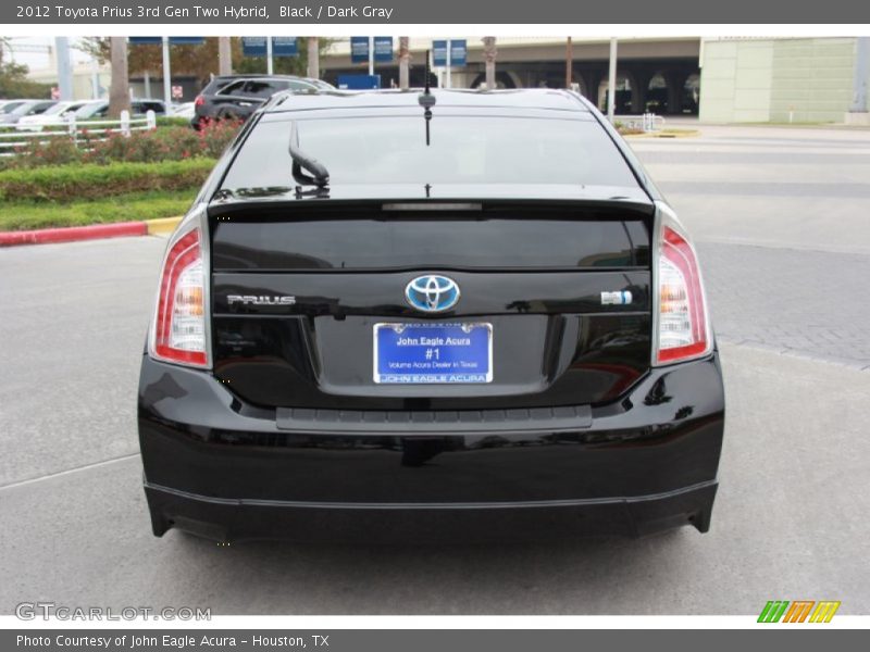 Black / Dark Gray 2012 Toyota Prius 3rd Gen Two Hybrid