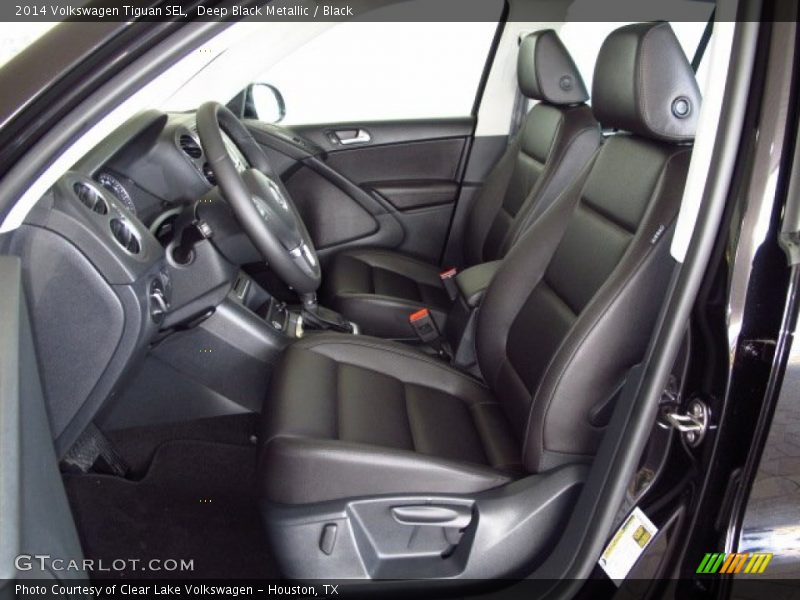 Deep Black Metallic / Black 2014 Volkswagen Tiguan SEL