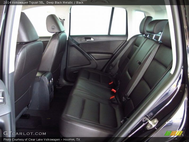 Deep Black Metallic / Black 2014 Volkswagen Tiguan SEL