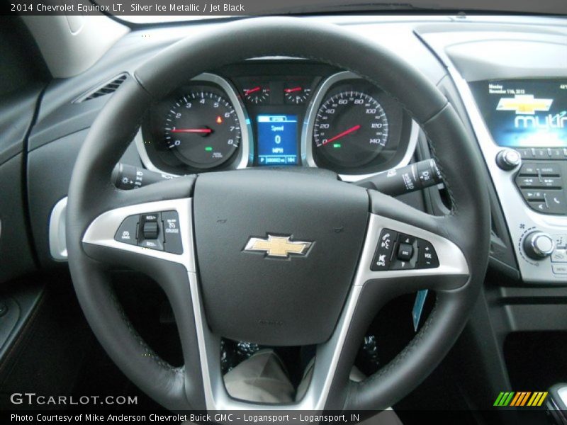 Silver Ice Metallic / Jet Black 2014 Chevrolet Equinox LT