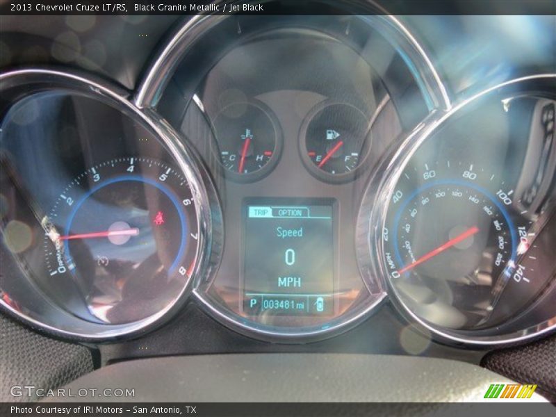 Black Granite Metallic / Jet Black 2013 Chevrolet Cruze LT/RS
