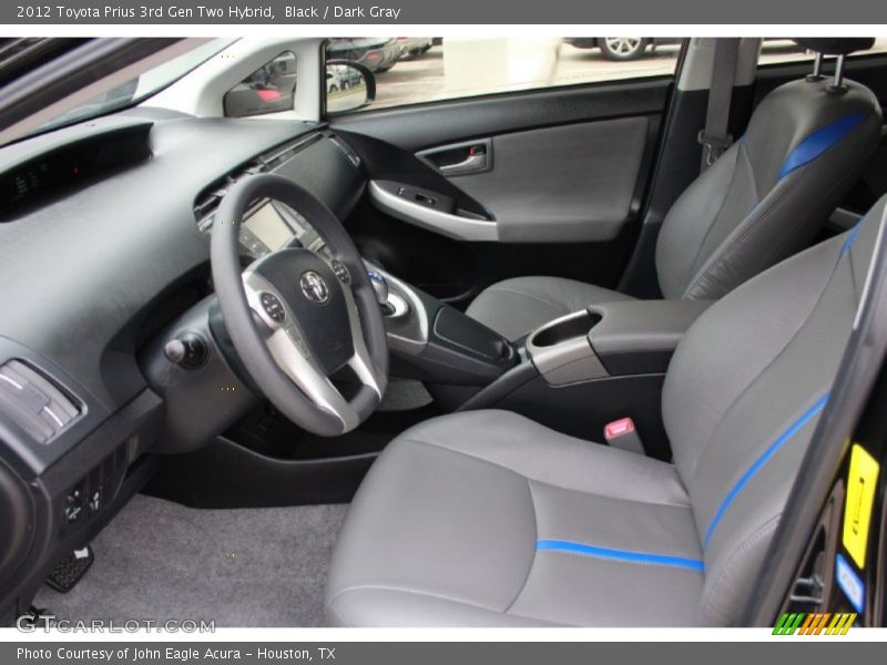 Black / Dark Gray 2012 Toyota Prius 3rd Gen Two Hybrid