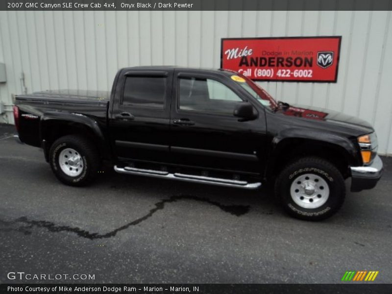 Onyx Black / Dark Pewter 2007 GMC Canyon SLE Crew Cab 4x4